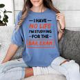 Bar Exam Tee Shirt Law School Graduation Women's Comfort Colors T-Shirt Blue Jean