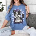 Border Collie Dog Lover Cute Anime School Graduation Men Women Kids Women's Comfort Colors T-Shirt Blue Jean
