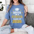 Bruh I'm A Senior Class Of 2026 Graduation School Women's Comfort Colors T-Shirt Blue Jean