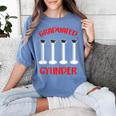 Chemistry Science Joke Graduated Cylinder Graduation T-Shirt Women's Comfort Colors T-Shirt Blue Jean