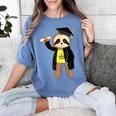 Class Of 2022 Sloth Graduation Masters College High School Women's Comfort Colors T-Shirt Blue Jean