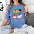Class Of 2025 We Out Graffiti Graduation 2025 Women's Comfort Colors T-Shirt Blue Jean