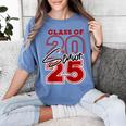 Class Of 2025 Senior 2025 Graduation Red Raglan Baseball Tee Women's Comfort Colors T-Shirt Blue Jean