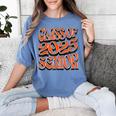 Class Of 2025 Senior Orange And Student Graduation Women's Comfort Colors T-Shirt Blue Jean