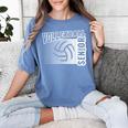 Class Of 2025 Volleyball Senior Class 25 Graduation Women's Comfort Colors T-Shirt Blue Jean