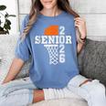 Class Of 2026 Basketball Senior 26 Player Team Graduation Women's Comfort Colors T-Shirt Blue Jean