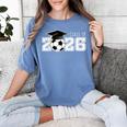 Class Of 2026 Senior 2026 Soccer High School Graduation Women's Comfort Colors T-Shirt Blue Jean