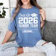 Class Of 2026 Senior Year Loading Countdown Graduation Women's Comfort Colors T-Shirt Blue Jean