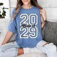 Class Of 2029 Graduating School Class Of 2029 Graduation Women's Comfort Colors T-Shirt Blue Jean