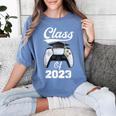 Class Of Gamer 2023 Shirt Graduation Game Boy Graduate Women's Comfort Colors T-Shirt Blue Jean