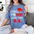 College Graduation T Shirt Senior Finally Done Women's Comfort Colors T-Shirt Blue Jean