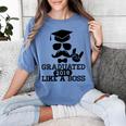 College High School Graduation Grad 2018 Shirt Women's Comfort Colors T-Shirt Blue Jean
