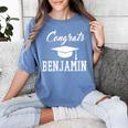 Congrats Benjamin College High School Graduation Women's Comfort Colors T-Shirt Blue Jean