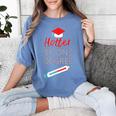 Cool Hotter By One Degree Graduation Teesadf Women's Comfort Colors T-Shirt Blue Jean