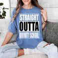 Cool Straight Outta Divinity School Graduation Shirt Women's Comfort Colors T-Shirt Blue Jean