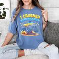 I Crushed Kindergarten Monster Truck Graduation Boys Kids Women's Comfort Colors T-Shirt Blue Jean