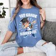 Dabbing Graduation Boy 1st Grade Class Of 2021 Nailed It Women's Comfort Colors T-Shirt Blue Jean