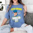 Dabbing Graduation Boy 8th Grade Class Of 2021 Women's Comfort Colors T-Shirt Blue Jean