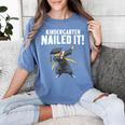 Dabbing Graduation Class Of 2025 Boy Kindergarten Nailed It Women's Comfort Colors T-Shirt Blue Jean