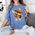 Dabbing Mexican Pizza Dance Food Lover Graduation Women's Comfort Colors T-Shirt Blue Jean