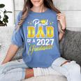 Dad Graduation Senior 2027 Proud Dad Of a 2027 Graduate Women's Comfort Colors T-Shirt Blue Jean