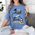Disney Mickey Mouse A Big High Five For Today Graduation Women's Comfort Colors T-Shirt Blue Jean