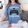 Elementary School Level Complete Gamer Graduation Women's Comfort Colors T-Shirt Blue Jean