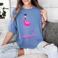 Flamingo Nailed It Graduation Flamingo Women's Comfort Colors T-Shirt Blue Jean