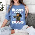 Floss Like A Boss Shirt Class Of 2019 Graduation Kids Women's Comfort Colors T-Shirt Blue Jean