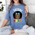 Future HBCU Grad Girl Graduation Historically College Women's Comfort Colors T-Shirt Blue Jean