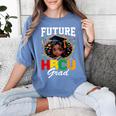 Future HBCU Grad Girl HBCU Toddler Kids Graduation Women's Comfort Colors T-Shirt Blue Jean