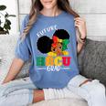 Future HBCU Grad History Girl Graduation HBCU Kids Women's Comfort Colors T-Shirt Blue Jean