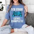 Gamer Graduation 5th Grade Level Complete Video Games Boys Women's Comfort Colors T-Shirt Blue Jean
