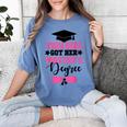 This Girl Got Her Masters Degree Graduation Mastered It 2024 Women's Comfort Colors T-Shirt Blue Jean