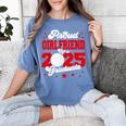 Girlfriend Of a 2025 Graduate Prom Graduation 25 VolleyBall Women's Comfort Colors T-Shirt Blue Jean