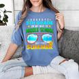 Goodbye 5th Grade Graduation To 6th Grade Hello Summer Kids Women's Comfort Colors T-Shirt Blue Jean