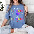 Goodbye 5th Grade Graduation Class Of 2023 Hello 6th Grade Women's Comfort Colors T-Shirt Blue Jean