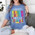 Goodbye Kinder Garten Hello 1st Grade Graduation 2024 Women's Comfort Colors T-Shirt Blue Jean