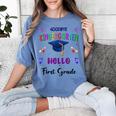 Goodbye Kindergarten Graduation Class 2025 1st Grade Kids Women's Comfort Colors T-Shirt Blue Jean