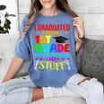 I Graduated From 1st Grade Graduation Matching Student Women's Comfort Colors T-Shirt Blue Jean