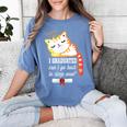 I Graduated Can I Go Back To Sleep Now Graduation Women's Comfort Colors T-Shirt Blue Jean