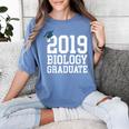 Graduation 2019 Biology Tshirt For Science Graduate Women's Comfort Colors T-Shirt Blue Jean