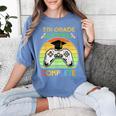 Graduation 5th Grade Level Complete Gamer Class 2021 Gaming Women's Comfort Colors T-Shirt Blue Jean