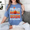 Graduation Basketball Retro Proud Mom Of A 2026 Graduate Women's Comfort Colors T-Shirt Blue Jean