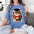 Graduation Cat Class Of 2023 Women's Comfort Colors T-Shirt Blue Jean