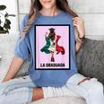 Graduation Latina Educated La Graduada Mexican Bingo Card Women's Comfort Colors T-Shirt Blue Jean