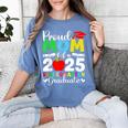 Graduation Proud Mom Of 2025 Kindergarten Graduate Women's Comfort Colors T-Shirt Blue Jean
