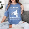 Graduation Shirt For Dirtbike Motocross Riders Women's Comfort Colors T-Shirt Blue Jean