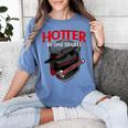 Graduation T Shirt Hotter By One Degree Women's Comfort Colors T-Shirt Blue Jean