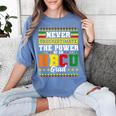 HBCU Grad Historically College Graduation Women's Comfort Colors T-Shirt Blue Jean